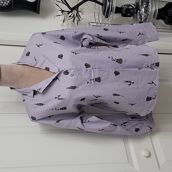 REI Size XS Norseland Woven Shirt, Outopia Ditzy Lavender Aura Color/Pattern NEW - Picture 1 of 13
